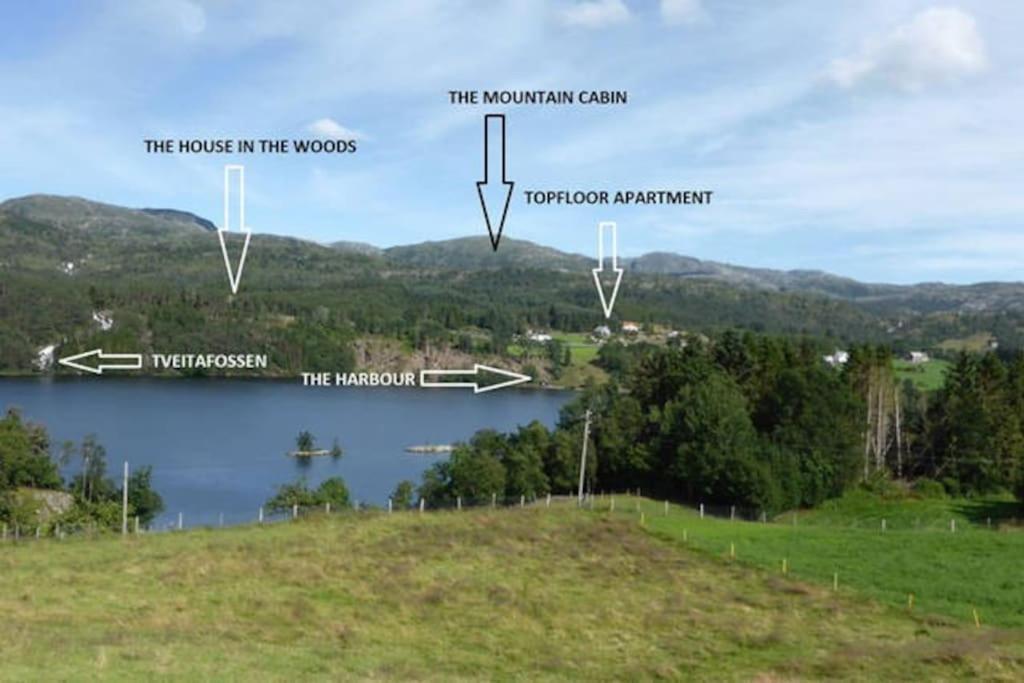 Topfloor Apartment Separate Entranc Nice View Stord Fitjar Esterno foto